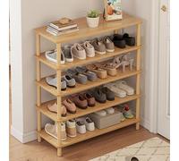 Zapatero vertical de madera maciza para guardar zapatos, ahorra espacio, organizador de zapatos para pasillo, torre de zapatos con montaje oculto, armarios para zapatos para entrada, armario de entrad