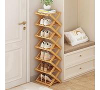 Zapatero vertical, organizador plegable que ahorra espacio para almacenamiento de entrada y armario, perfecto para espacios pequeños, diseño ajustable para un fácil acceso