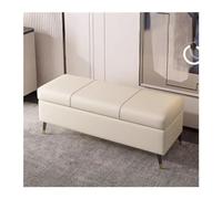 Zapateros con estantes para zapatos Taburete for zapatos for uso doméstico, taburete de almacenamiento for entrada, for , , for mesita noche, for sofá, largo que se puede almacenar(Beige,100cm)