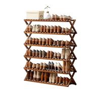 Zapateros Zapatero plegable de 6 niveles, Almacenamiento Simple, estante portátil for zapatos, instalación gratuita, soporte for zapatos de casa for dormitorio, estante for zapatos Puerta principal