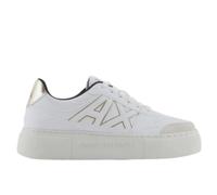 Armani Exchange Kurt, Low Cut, Platform Sole, Colour Contrasts, Zapatillas Mujer, Op White Pale, 40 EU
