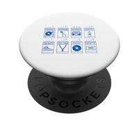 Zapatilla Boombox con Tocadiscos Hip Hop Elements Icons PopSockets PopGrip Adhesivo