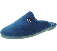 Zapatilla Casa Hombre - Tallas Grandes - Chinela Destalonada Semidescalza - Suapel - Punta Cerrada - Marca ALBEROLA Azul Talla 49