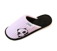 Zapatilla Cerrado D Interior Mujer Verano Mulas Mujer Verano Cuentos, Zapato Suela Flexible, Zapatilla Punta Redonda, Zapatilla De Piel Cómoda, Tong Transición Otoño Invierno, Tong - Casual, morado