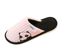 Zapatilla Cerrado D Interior Mujer Verano Mulas Mujer Verano Cuentos, Zapato Suela Flexible, Zapatilla Punta Redonda, Zapatilla De Piel Cómoda, Tong Transición Otoño Invierno, Tong - Casual, rosa, 38