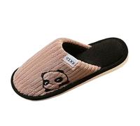 Zapatilla Cerrado D Interior Mujer Verano Mulas Mujer Verano Cuentos, Zapato Suela Flexible, Zapatilla Punta Redonda, Zapatilla De Piel Cómoda, Tong Transición Otoño Invierno, Tong - Casual, marrón