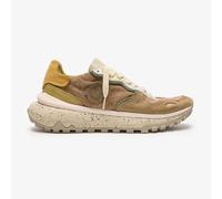 Satorisan - Chacrona Metta Lino Whitewisp - Zapatillas Casual para Hombre - Sneakers Urbanas Cuero y Lino Respetuosas, Cómodas y Duraderas - Color Brown - Talla 41