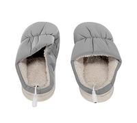 Zapatilla con Calefacción Eléctrica USB Zapatillas con Calefacción USB PVC de Felpa con Interior Suave y Parte Inferior Antideslizante para Uso Doméstico o en Automóviles (Gris)