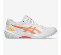 Zapatilla de balonmano Adulto - ASICS Gel Task 4 blanco y naranja 40,5
