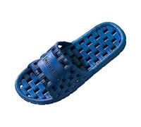 Zapatilla de Baño para Hombre Antideslizante con de Masaje Transpirable y Secado Rápido Cómodo Planas (Blue, 45)