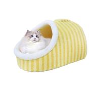 Zapatilla de Cama para Gatos, Cueva para Camas para Mascotas para Gatos | Cama Cueva para Mediana y Grande | Zapatilla acogedora para Mascotas de Interior, acogedora Cama escondida para