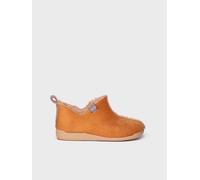 Zapatilla de casa abotinada para mujer en piel | MOSCU-BD 38 CUERO