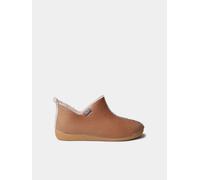 Zapatilla de casa abotinada para mujer en tejido | MOSCU-BD 38 CAMEL