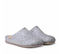 Zapatilla de casa para Hombre Hecha en Fieltro Reciclado - Neo-FR Gris, 41 EU.