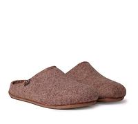 Zapatilla de casa para Hombre Hecha en Fieltro Reciclado - Neo-FR Taupe, 44 EU.