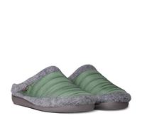 Zapatilla de casa para hombre hecha en fieltro y tejido - NORDI-TK Verde, 43 EU.