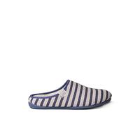 Zapatilla de casa para mujer en tejido de algodón - MELY - Marino, 42 EU