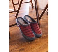 Zapatilla de casa tipo zueco en tejido acolchado y fieltro | NIX-TK 47 VINO