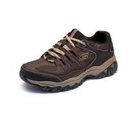 Zapatilla de deporte Skechers Sport Afterburn de espuma viscoelástica con cordones, Brown/Taupe, 6.5 D(M) US