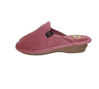 Zapatilla de Estar por casa/Mujer/Biorelax/Material :Suapel/Suela Goma Antideslizante/Cámara de Aire/Cuña 3cm/Nube Bordada/Color Salmon/Talla 39