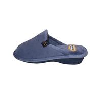 Zapatilla de Estar por casa/Mujer/Biorelax/Material :Suapel/Suela Goma Antideslizante/Cámara de Aire/Cuña 3cm/Nube Bordada/Color Azul Azafata/Talla 35