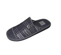 Zapatilla de Estar por casa/The Pool Slipper Company/Hombre/Puntera Abierta/Empeine Lona/Color Gris/Suela Eva/Muy Ligera/Talla 44
