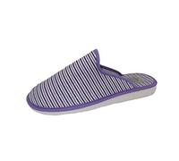 Zapatilla de Estar por casa/The Pool Slipper Company/Mujer/Puntera Cerrada/Empeine Lona/Color Lila/Suela Eva/Muy Ligera