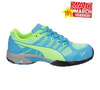 Puma Safety Safety Mujeritzapato Celerity Knit Azul Bajo Wns S1P HRO SRC Azul/Verde EUR 35