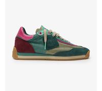 Satorisan - Enso Gaia - Zapatillas Casual para Hombre y Mujer - Sneakers Urbanas Cuero y Textil Respetuosas, Cómodas y Duraderas - Color Diving Green - Talla 40