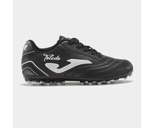 Zapatilla Fútbol Junior Joma Toledo 2401 Negro Blanco Resistente - Color: Negro, Talla: 38