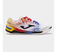 Zapatilla Fútbol Sala Hombre Joma Invicto 2476 Blanco Rojo Resistente - Color: Blanco Rojo, Talla: 44