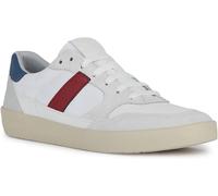 Geox U Affile B, Zapatillas Hombre, Color Rojo Blanco, 45 EU