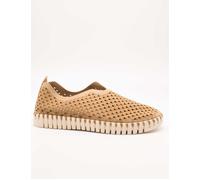 Ilse Jacobsen HORNBÆK | Zapatos Planos para Mujer | Zapatilla con Material de Microfibra reciclada y Suela de Caucho Natural Antideslizante | Tulip3275 | Ligero, Transpirable y ecológico | Latte | 38