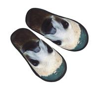 Zapatilla Interior Animalito Tierno Triste Cálido Pantuflas Cómoda Invierno Cálido Zapatos Unisex Zapatillas De Casa Para Hotel Hogar Dormitorio M