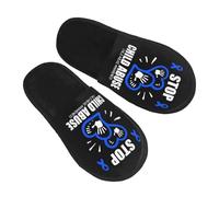 Zapatilla Interior Concienciación Sobre El Abuso Infantil Zapatillas De Casa Suaves Zapatillas De Estar Cómoda Invierno Cálido Zapatos Para Viaje Hotel Dormitorio L