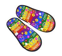 Zapatilla Interior De La Paz Del Corazón Invierno Cálido Zapatos Suaves Zapatillas De Estar Cómoda Cálido Pantuflas Para Hogar Dormitorio Hotel M