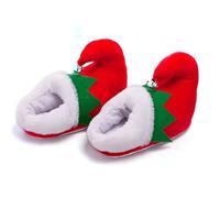 Zapatilla Interior De Peluche para Mujer, Pantuflas cómodas Tipo Zueco con diseño Festivo y Puntera para Mayor Comodidad en Interiores Calzado cálido para Invierno