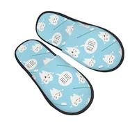 Zapatilla Interior Dentista Lindo Higienista Dental Cálido Pantuflas Retro Zapatillas De Casa Cómodo Zapatillas De Estar Para Dormitorio Viaje Hotel M