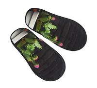 Zapatilla Interior Fondo De Maceta Zapatillas De Estar Retro Zapatillas De Casa Cómodo Cálido Pantuflas Para Dormitorio Hotel Winter L