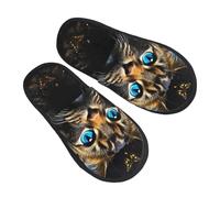 Zapatilla Interior Gato Mariposa, Animalito Lindo Invierno Cálido Zapatos Suaves Zapatillas De Casa Cómoda Cálido Pantuflas Para Viaje Dormitorio Hogar M
