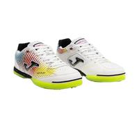 Joma Zapatillas Futsal, 35-47, Durabilidad y Agarre Superior para Juego Interior - Blanco Amarillo Rojo