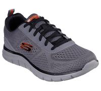 Zapatilla Lace Up Para Hombre Skechers Track Leshur En Carbón/Naranja, 5.5-13
