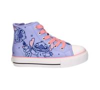 Zapatilla Loneta Vulcanizado Alta Stitch para Niño y Niña - Zapatillas Infantiles Cómodas y Ligeras con Diseño Stitch, Calzado Casual Infantil para Uso Diario