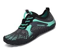 Zapatilla Minimalista de Barefoot Trail Running Niño Niña Exterior Interior Zapatillas de Deporte, Verde, Gr.26