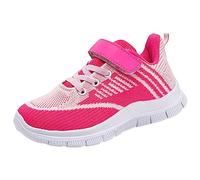 Zapatilla niño Basket fille Sneaker Sport Chaussures Course Running Entrenamiento Outdoor Indoor Chaussure Mesh Running Sneakers Chaussures pour Bébé Boy Fille, Rosa brillante 2, 36 EU