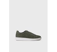Zapatilla para hombre en piel nobuck con cordones | DALMAU 39 CAQUI