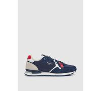 Pepe Jeans Zapatillas de Piel Brit Road Marino