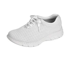 Zapatilla Tipo Blucher Unisex de la Marca DIAN, en Microfibra Color Blanco - calpe-53 (36 EU, Blanco)