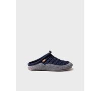 Zapatilla tipo zueco para hombre en tejido acolchado y fieltro | NADIR-UM 44 MARINO