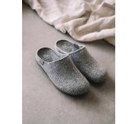 Zapatilla tipo zueco para mujer en fieltro reciclado - MONA-FR - GRIS - 37